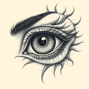 Hyper-Detailed Eye Tattoo