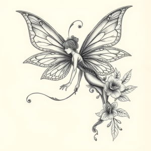 Hyper-Detailed Fairy Tattoo