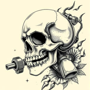 Hyper-Detailed Fallout Tattoo
