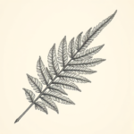 Hyper-Detailed Fern Tattoo