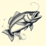 Hyper-Detailed Fishing Tattoo
