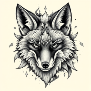 Hyper-Detailed Fox Tattoo