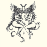 Hyper-Detailed Gemini Tattoo