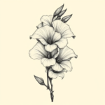 Hyper-Detailed Gladiolus Tattoo