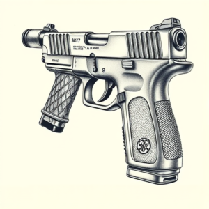 Hyper-Detailed Glock Tattoo