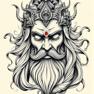 Hyper-Detailed God Tattoo