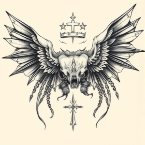 Hyper-Detailed Hades Tattoo
