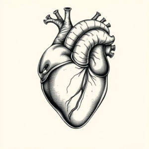 Hyper-Detailed Heart Tattoo