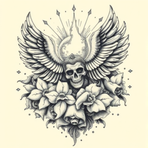 Hyper-Detailed Heaven Tattoo