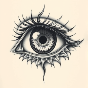 Hyper-Detailed Iris Tattoo