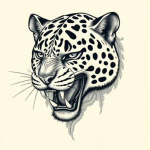 Hyper-Detailed Jaguar Tattoo