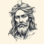 Hyper-Detailed Jesus Tattoo