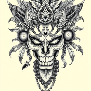 Hyper-Detailed Kali Tattoo
