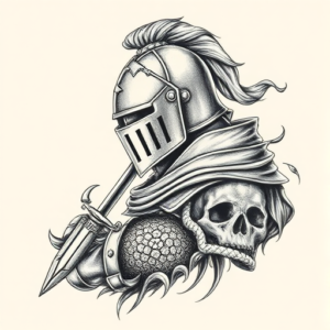 Hyper-Detailed Knight Tattoo