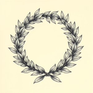 Hyper-Detailed Laurel Tattoo