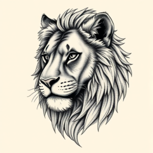 Hyper-Detailed Lioness Tattoo
