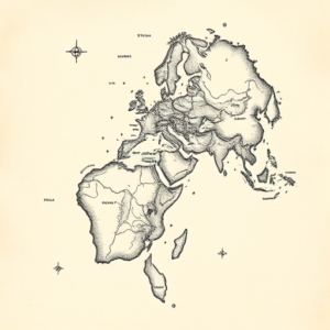 Hyper-Detailed Map Tattoo