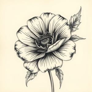 Hyper-Detailed Marigold Tattoo