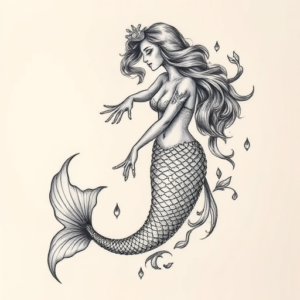 Hyper-Detailed Mermaid Tattoo