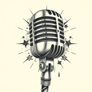 Hyper-Detailed Microphone Tattoo