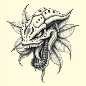 Hyper-Detailed Monstera Tattoo