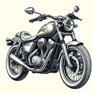 Hyper-Detailed Motorcycle Tattoo