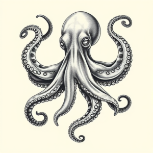 Hyper-Detailed Octopus Tattoo
