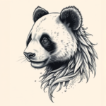 Hyper-Detailed Panda Tattoo