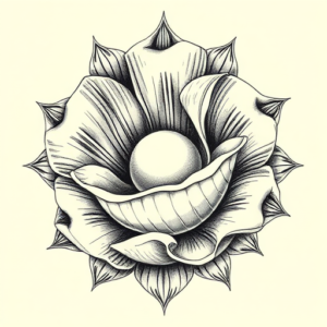 Hyper-Detailed Pearl Tattoo