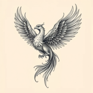 Hyper-Detailed Phoenix Tattoo