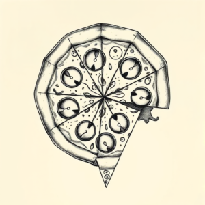 Hyper-Detailed Pizza Tattoo