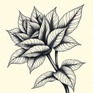 Hyper-Detailed Plant Tattoo