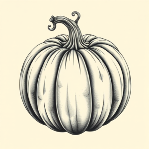 Hyper-Detailed Pumpkin Tattoo