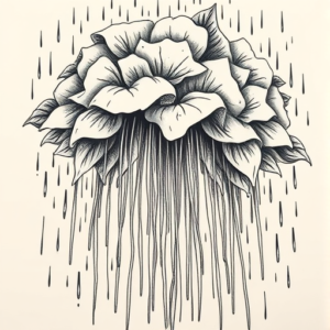 Hyper-Detailed Rain Tattoo