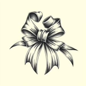 Hyper-Detailed Ribbon Tattoo