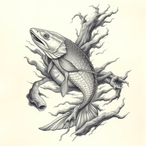 Hyper-Detailed River Tattoo