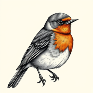 Hyper-Detailed Robin Tattoo