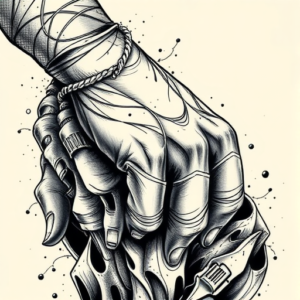 Hyper-Detailed Rock Tattoo