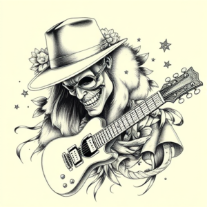Hyper-Detailed Rockstar Tattoo
