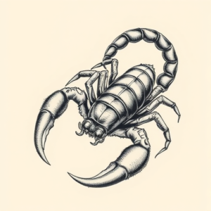 Hyper-Detailed Scorpion Tattoo