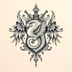 Hyper-Detailed Slytherin Tattoo