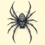 Hyper-Detailed Spider Tattoo