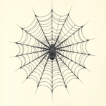 Hyper-Detailed Spiderweb Tattoo