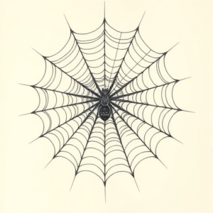 Hyper-Detailed Spiderweb Tattoo