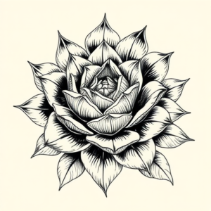 Hyper-Detailed Succulent Tattoo