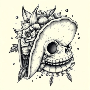 Hyper-Detailed Taco Tattoo