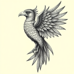 Hyper-Detailed Thunderbird Tattoo