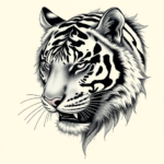 Hyper-Detailed Tiger Tattoo