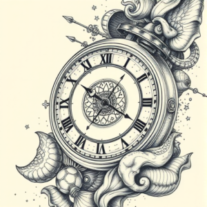 Hyper-Detailed Time Tattoo