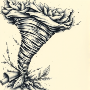 Hyper-Detailed Tornado Tattoo
